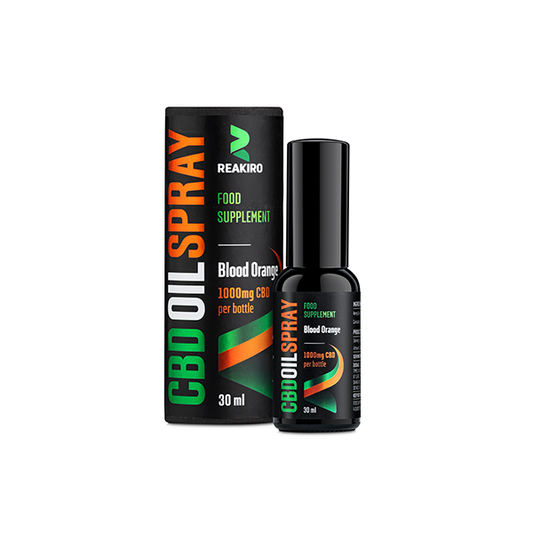 Reakiro 1000mg CBD Blood Orange Flavour Spray 30ml