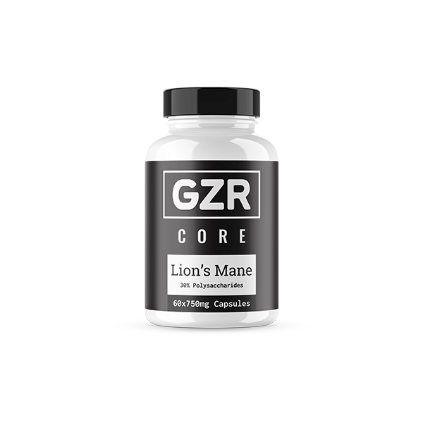 GZR 750mg Lions Mane Capsules - 60 Capsules