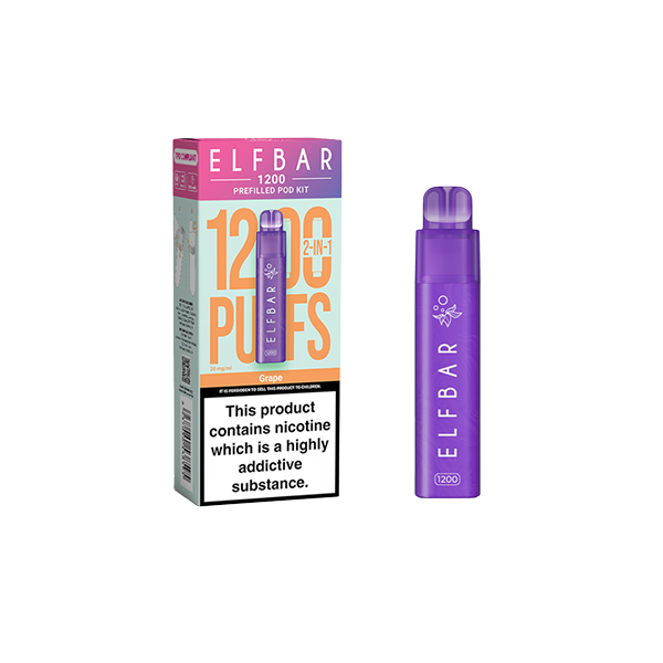 20mg ELF Bar 1200 Prefilled Pod Kit 1200 Puffs