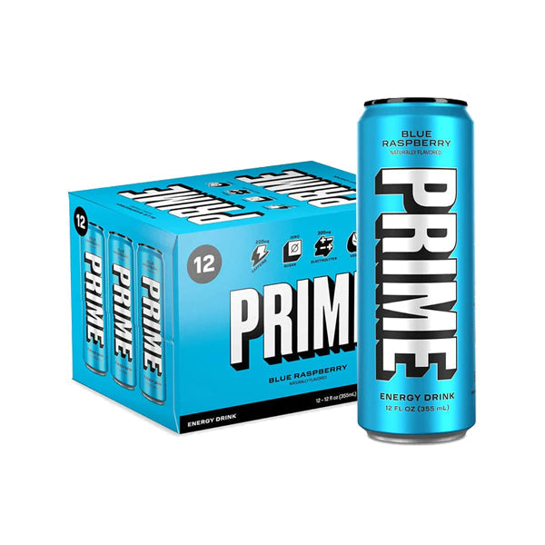 PRIME Energy USA Blue Raspberry Drink Can 330ml