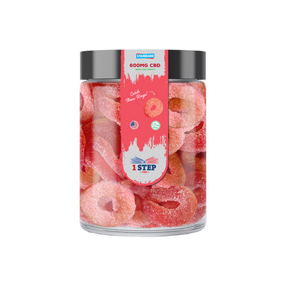 1 Step CBD Standard Gummies 600mg (200g) (BUY 1 GET 1 FREE)