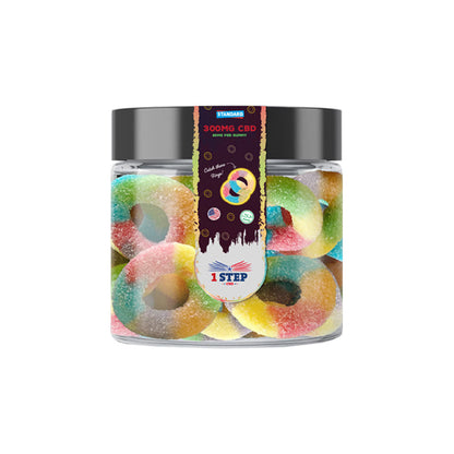 1 Step CBD Standard Neon Gummies 300mg (100g) (BUY 1 GET 1 FREE)