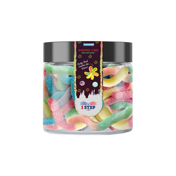 1 Step CBD Standard Neon Gummies 300mg (100g) (BUY 1 GET 1 FREE)