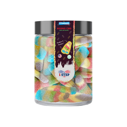 1 Step CBD Standard Neon Gummies 600mg (200g) (BUY 1 GET 1 FREE)