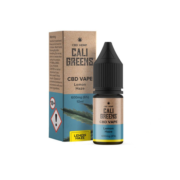 Cali Greens Vape 600mg 10ml CBD E-Liquid