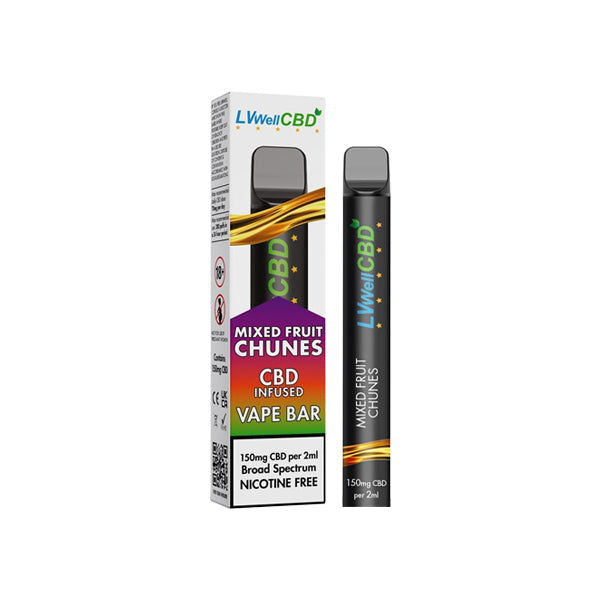 LVWell CBD 150mg Disposable CBD Vape Bar 600 Puffs