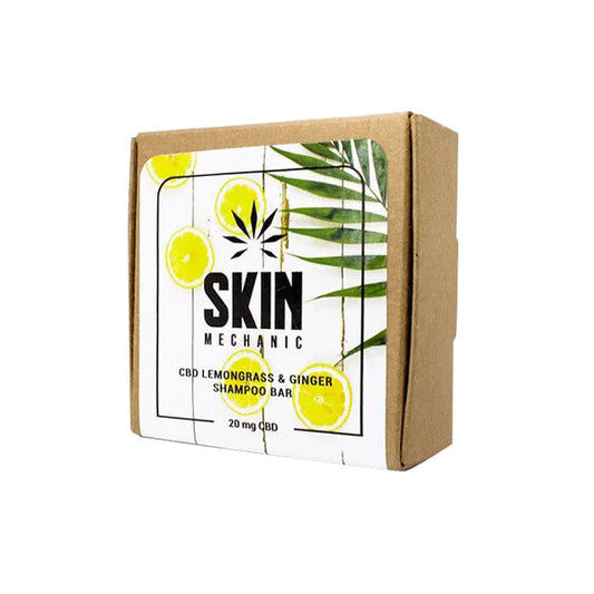 Skin Mechanic 50mg CBD Lemongrass & Ginger Shampoo Bar 100g