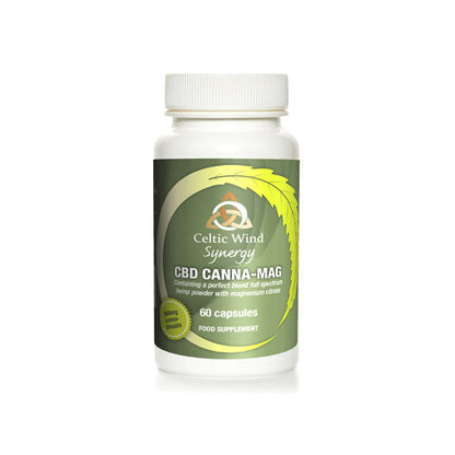 Celtic Wind Crops 600mg CBD Canna-Mag - 60 Caps (Buy One Get One Free)