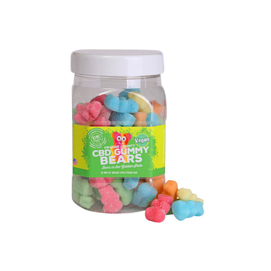 Orange County CBD 10mg Gummy Bears - Large Pack - Clearance 50% Off!