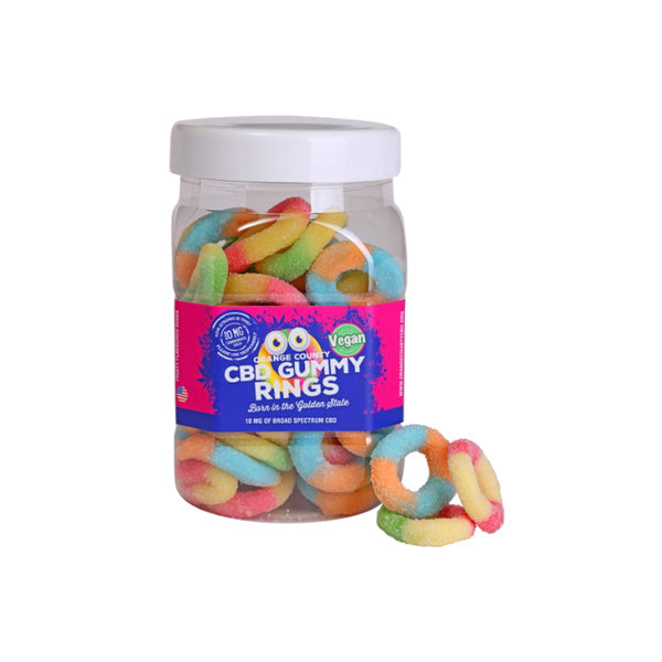 Orange County CBD 10mg Gummy Rings - Large Pack - Clearance 50% Off!