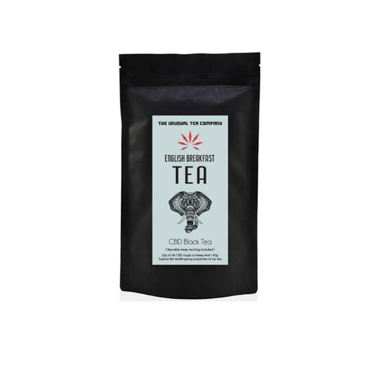 The Unusual Tea Company 3% CBD Hemp Tea - English Breakfast 40g