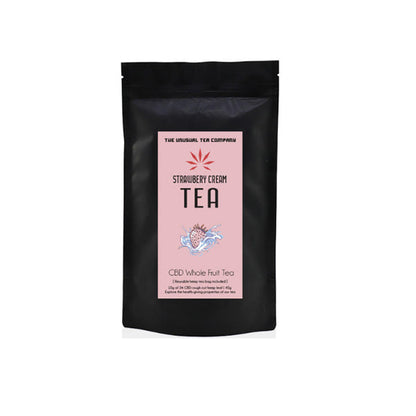 The Unusual Tea Company 3% CBD Hemp Tea - Strawberry Cream 40g