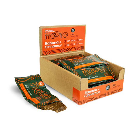 Nooro 25mg CBD Banana & Cinnamon CBD Oat Bar - 45g