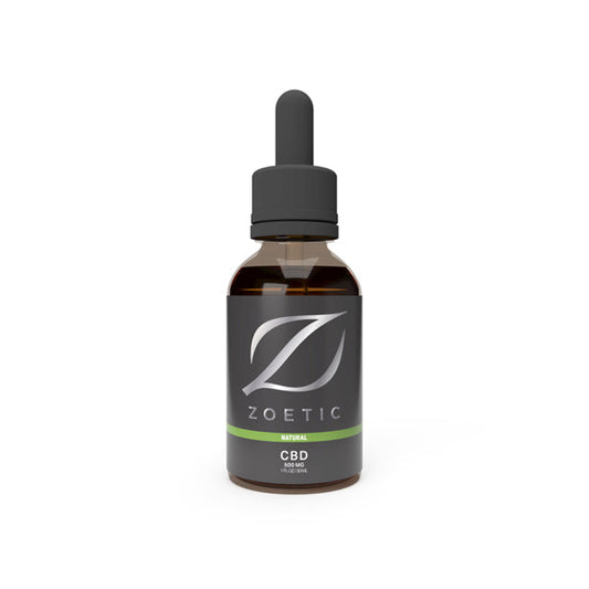 Zoetic 500mg CBD Oil 30ml -  Calming Natural