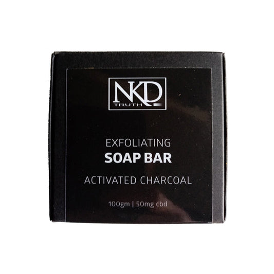 NKD 50mg CBD Activated Charcoal Soap Bar 100g