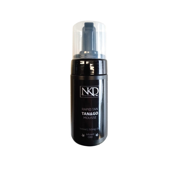 NKD 50mg CBD Tan & Go Professional Rapid Tan Mousse 100ml