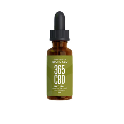 365CBD Flavoured Tincture Oil 1500mg CBD 30ml