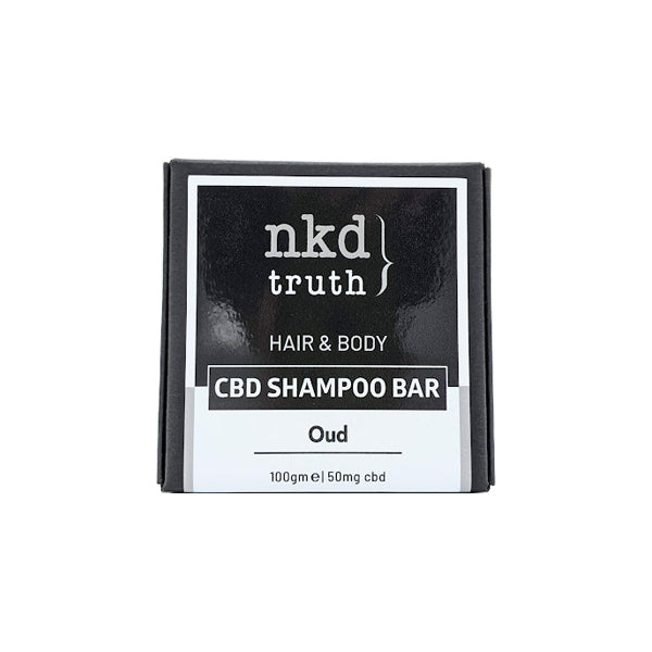 NKD 50mg CBD Speciality Body & Hair Shampoo Bar 100g - Oud