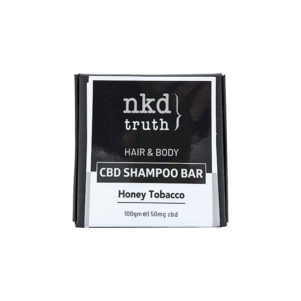 NKD 50mg CBD Speciality Body & Hair Shampoo Bar 100g - Honey Tobacco