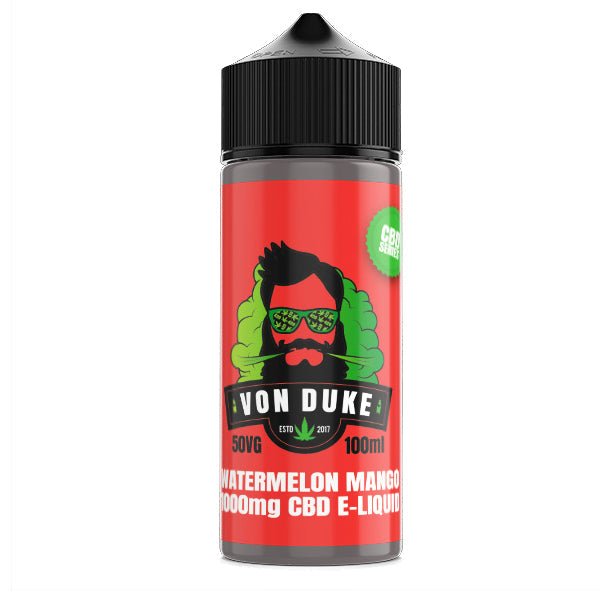 Von Duke 1000mg CBD Vaping Liquid 100ml (50PG/50VG)