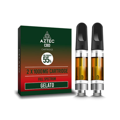 Aztec CBD 2 x 1000mg Cartridge Kit - 1ml