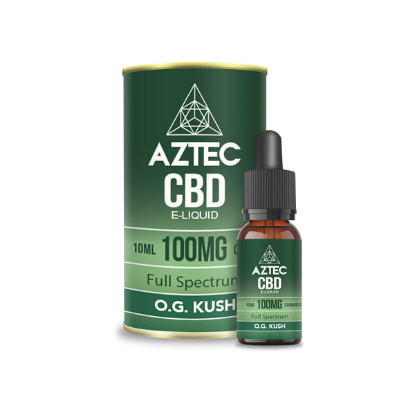 Aztec CBD 100mg CBD Vaping Liquid 10ml (50PG/50VG)