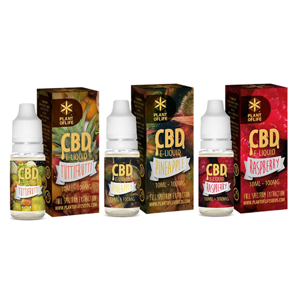 Plant Of Life 100mg CBD Vaping Liquid 10ml (50PG/50VG)