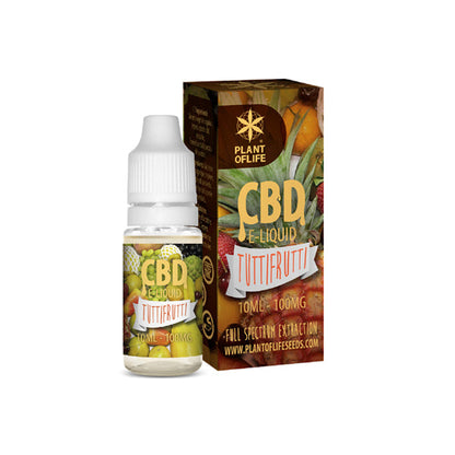 Plant Of Life 100mg CBD Vaping Liquid 10ml (50PG/50VG)