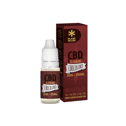 Plant Of Life 200mg CBD Vaping Liquid 20ml (50PG/50VG)