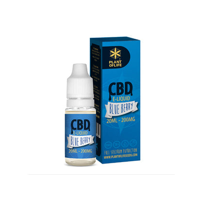 Plant Of Life 200mg CBD Vaping Liquid 20ml (50PG/50VG)