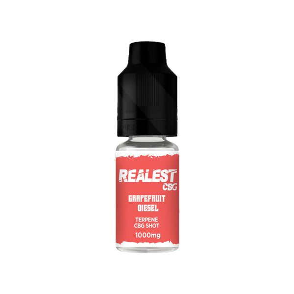 Realest CBD 1000mg Terpene Infused CBG Booster Shot 10ml (BUY 1 GET 1 FREE)