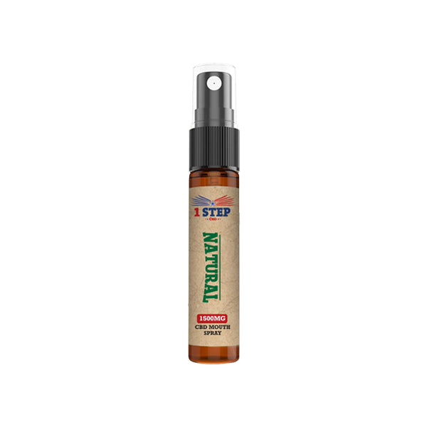 1 Step CBD 1500mg CBD Natural Mouth Spray 10ml (BUY 1 GET 1 FREE)