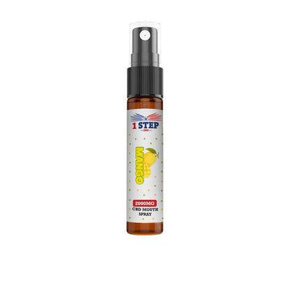 1 Step CBD 2000mg CBD Mouth Spray 10ml (BUY 1 GET 1 FREE)