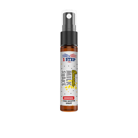 1 Step CBD 2000mg CBD Mouth Spray 10ml (BUY 1 GET 1 FREE)