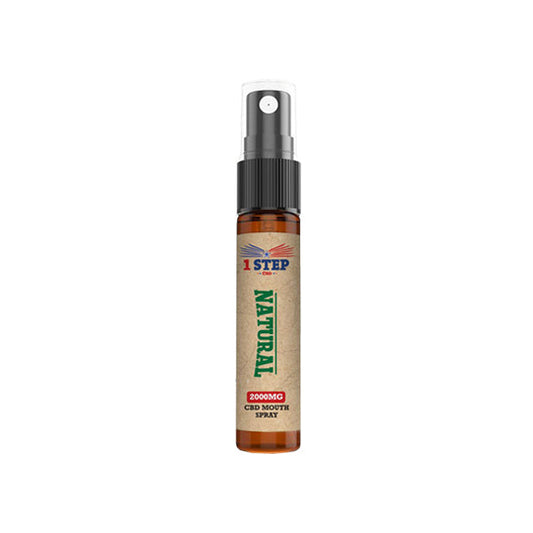 1 Step CBD 2000mg CBD Natural Mouth Spray 10ml (BUY 1 GET 1 FREE)