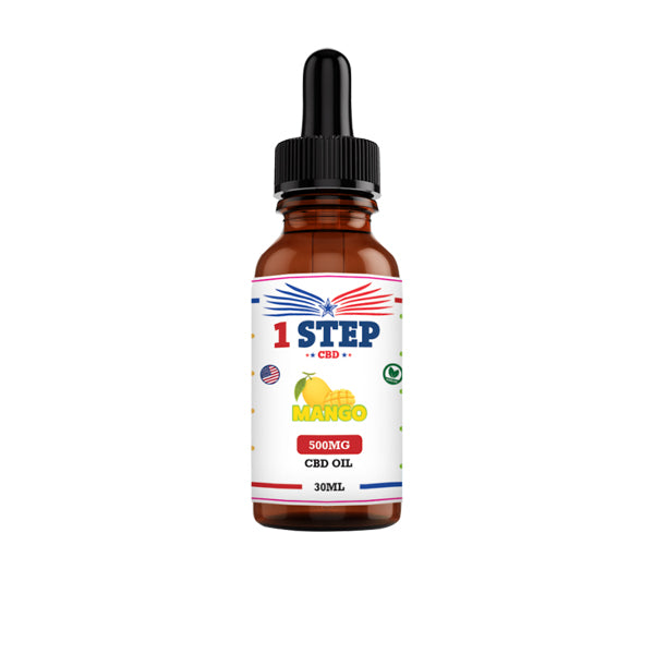 1 Step CBD 500mg CBD Flavoured Oil 30ml (BUY 1 GET 1 FREE)