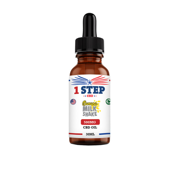 1 Step CBD 500mg CBD Flavoured Oil 30ml (BUY 1 GET 1 FREE)