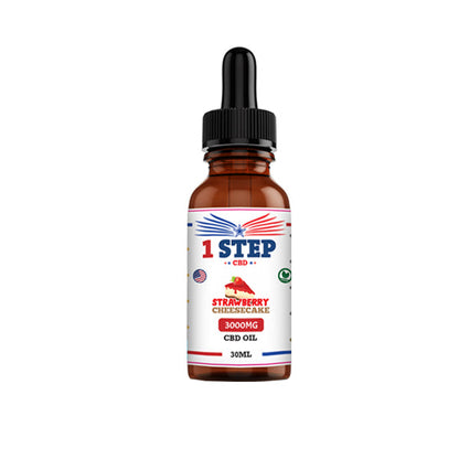 1 Step CBD 3000mg CBD Flavoured Oil 30ml (BUY 1 GET 1 FREE)