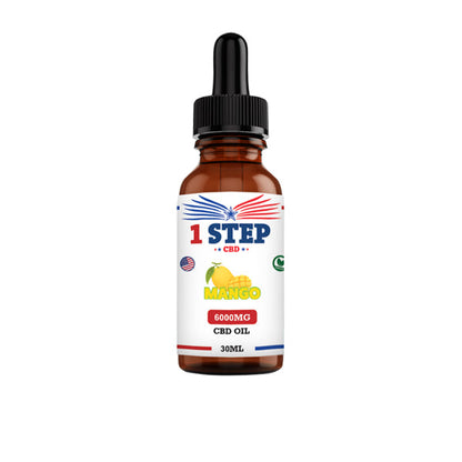 1 Step CBD 6000mg CBD Flavoured Oil 30ml (BUY 1 GET 1 FREE)