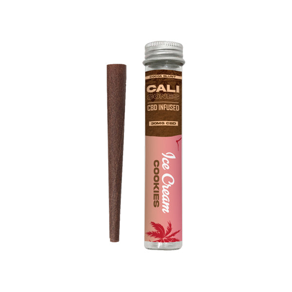 Cali Cones Cocoa 30mg Full Spectrum CBD Infused Cone - Ice Cream Cookies