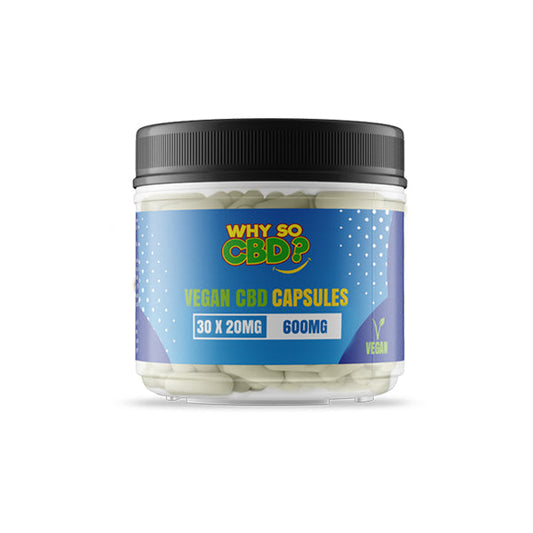 Why So CBD? 600mg CBD Vegan Capsules - 30 Caps