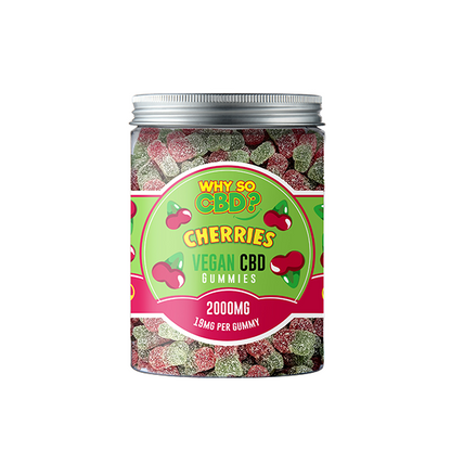 Why So CBD? 2000mg CBD Large Vegan Gummies - 11 Flavours