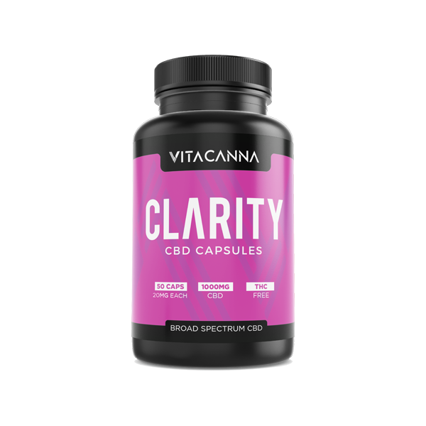 Vitacanna 1000mg Broad Spectrum CBD Vegan Capsules - 50 Caps